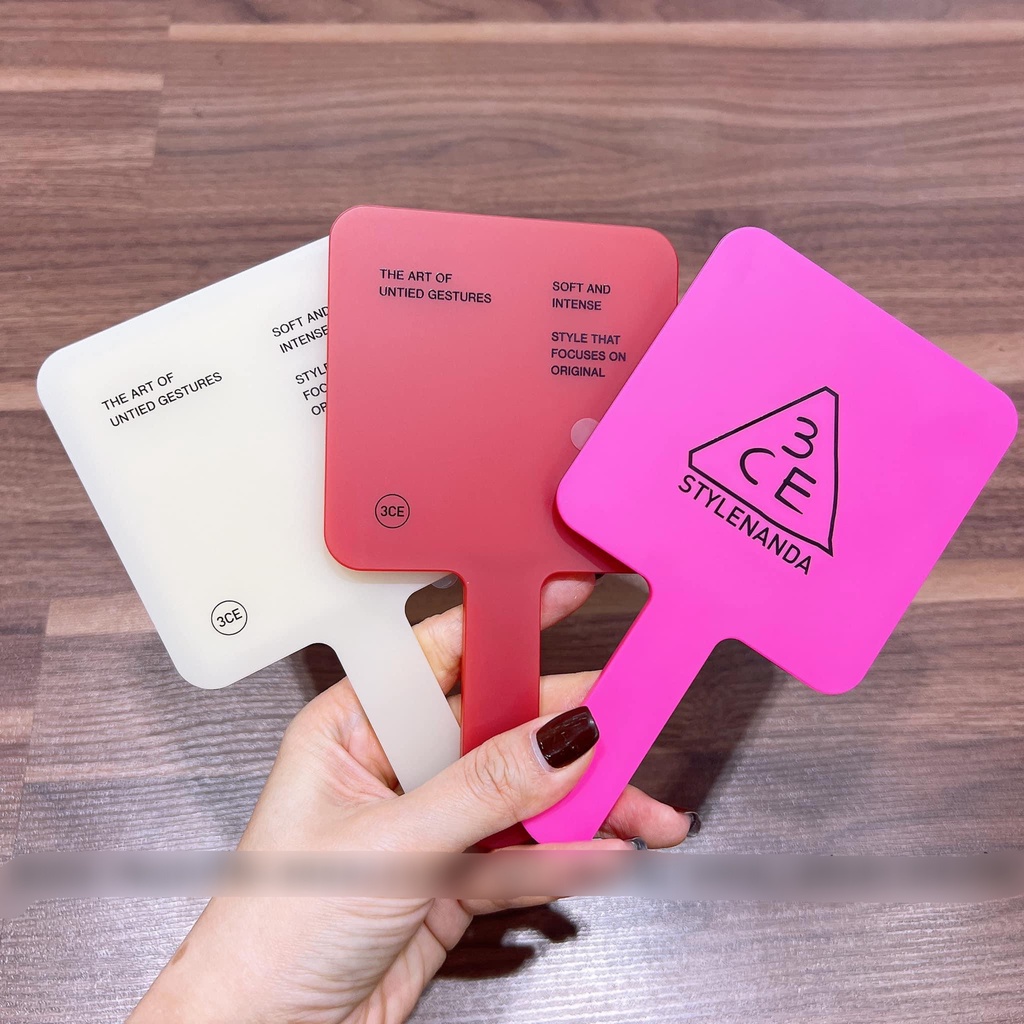 Gương Cầm Tay 3CE Square Mini Hand Mirror Dáng Vuông 90 x 160mm