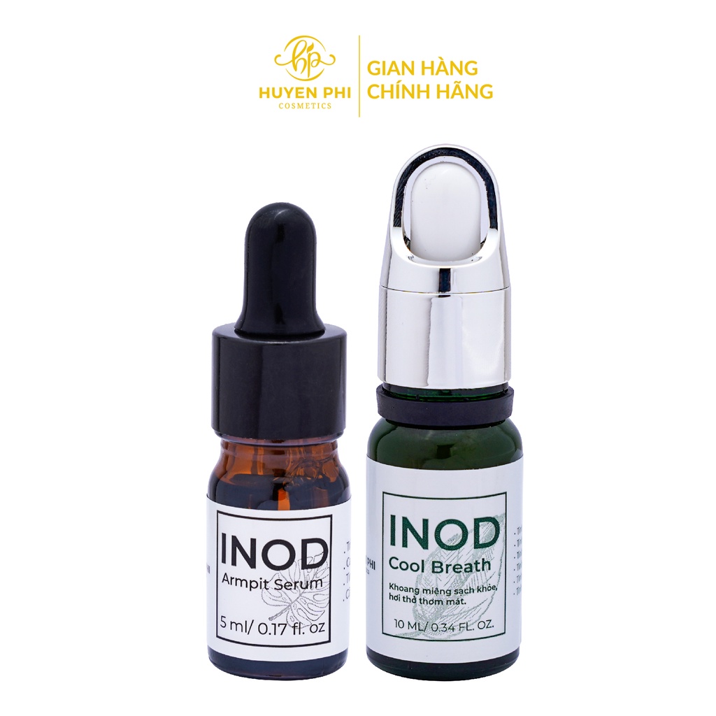 Combo 2 lọ serum hôi nách, hôi chân, hôi miệng INOD Huyền Phi