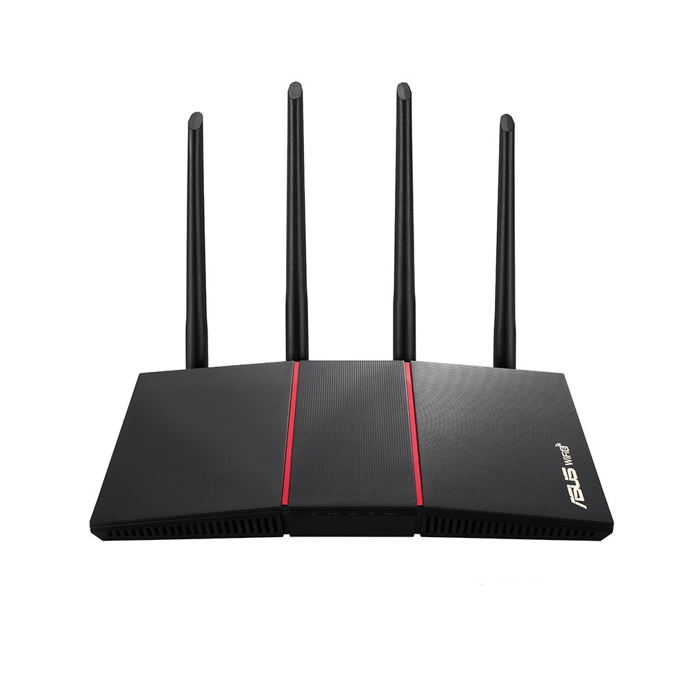 Bộ Phát Wifi 6 Asus RT-AX55 Băng Tầng Kép,Chuẩn AX1800, Chíp Xử Lý Quad-Core1,5Ghz