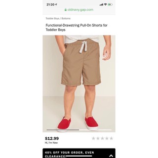 Quần short kaki bé trai