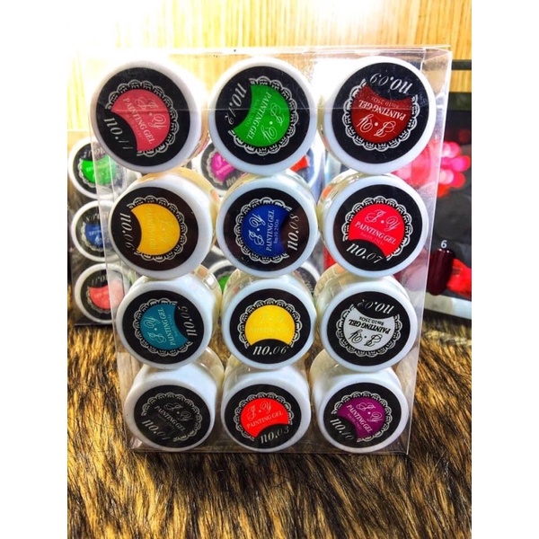 Gel Vẽ , Set 12màu , Gel Học Vẽ