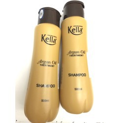 Bộ dầu gội xả kella phục hồi tóc hư Argan oil 500ml phục hồi tóc nát ,tái tạo biểu bì tóc,giúp tóc chắc khỏe