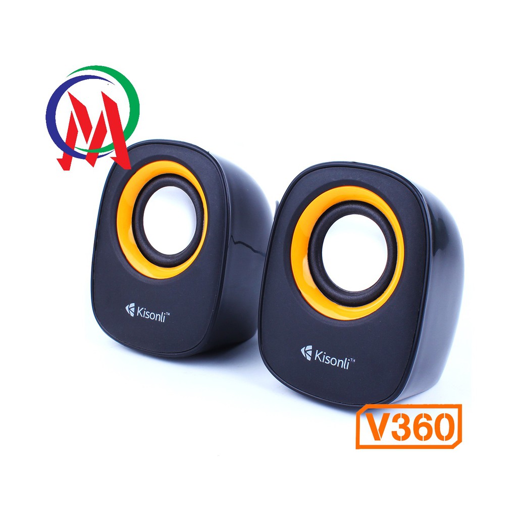 [HÀNG ĐẸP, GIÁ RẺ, ÂM THANH HAY] Loa máy tính 2.0 Kisonli V360