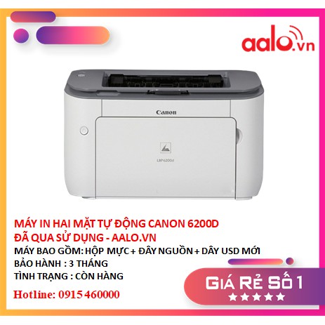 MÁY IN HAI MẶT TỰ ĐỘNG CANON 6200D ĐÃ QUA SỬ DỤNG - AALO.VN