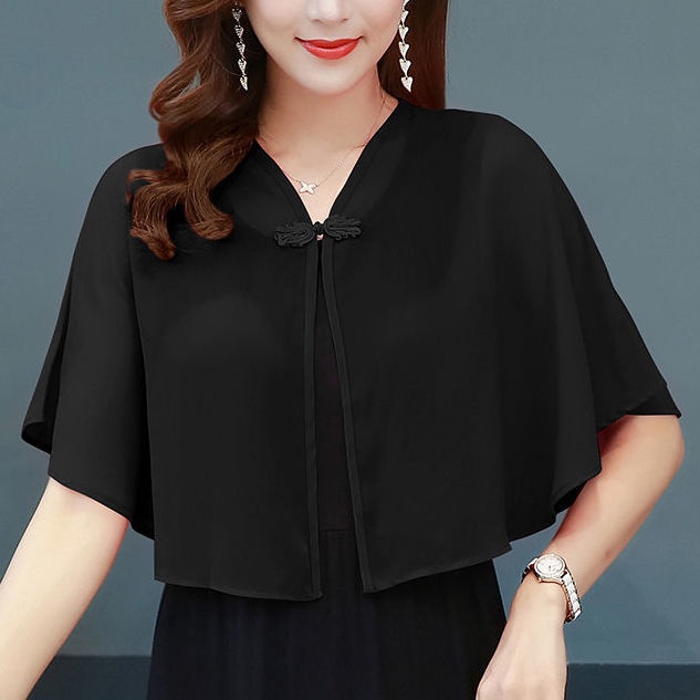 Áo Khoác Cardigan Ngắn Dáng Rộng Chất Liệu Vải Voan Thời Trang Mùa Hè Mới Cho Nữ