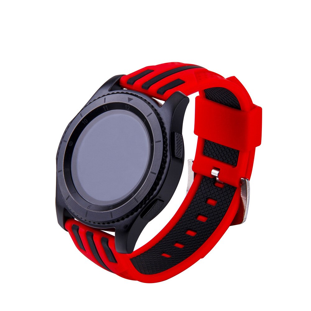 22mm Color Bar Soft Silicone Band For Samsung Galaxy Watch 3 45mm 46mm Gear Live S3 S4 2 2Neo Leisure Sport Waterproof Strap Wristband