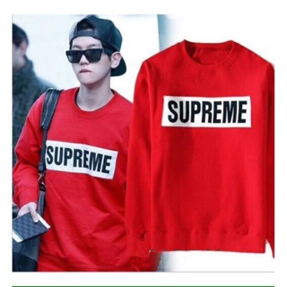 Áo SWEATER THU ĐÔNG SUPREME + HÌNH THẬT SHOP TỰ CHỤP