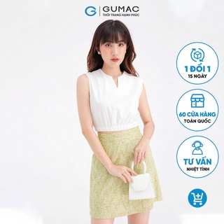 Chân váy chữ A họa tiết hoa cơ bản GUMAC VB686