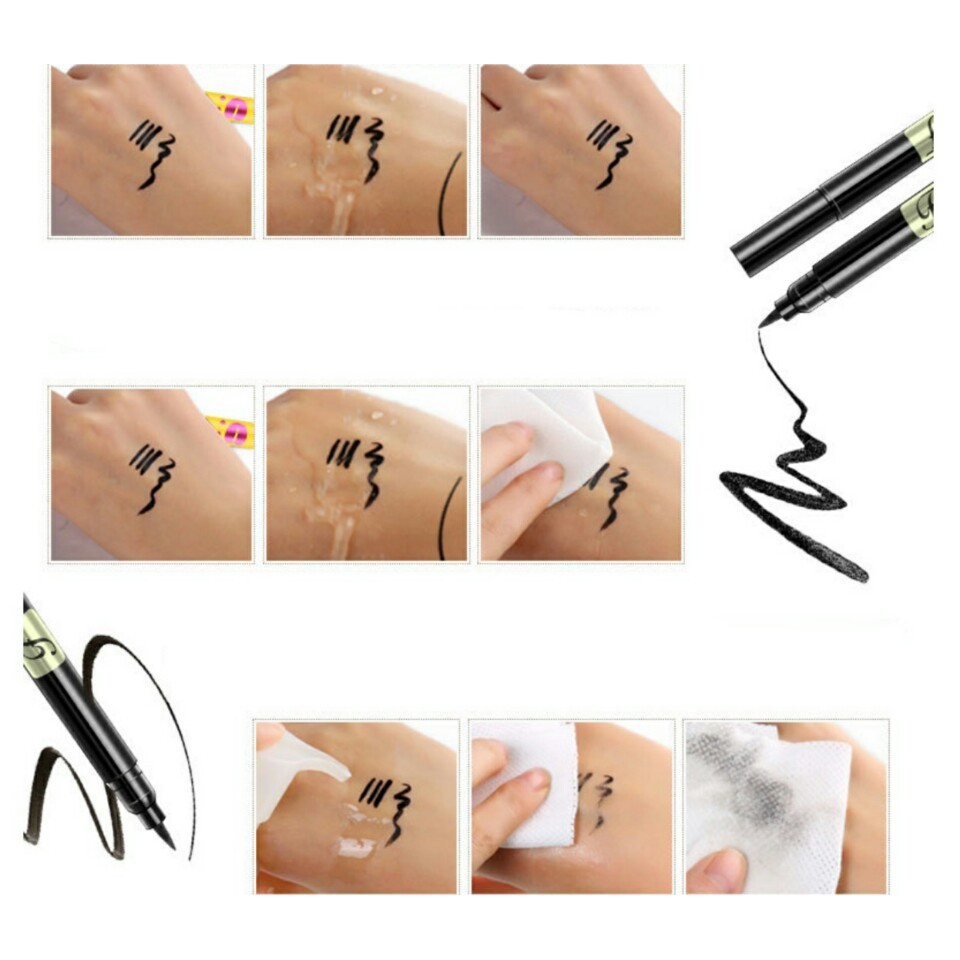 Bút Kẻ Mắt Xăm Hình Ngôi Sao & Trái Tim 2 Đầu