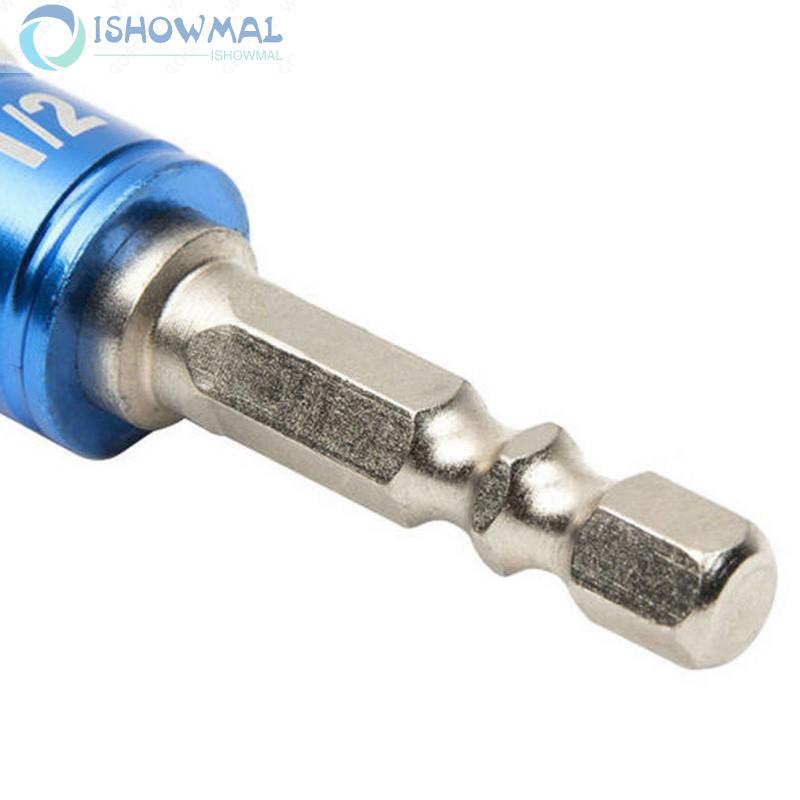 Impact Set Drill Driver Adapter 1/4″ Shank Bit 3/8" 3pcs 1/2" Hex 1/4" Socket