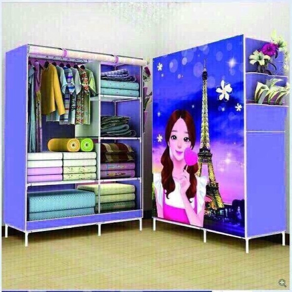 TỦ VẢI CAO CẤP 3D HAI BUỒNG