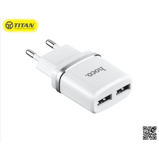 Củ Sạc 2 Cổng USB Kèm Dây Lightning HOCO - C12