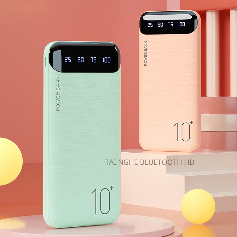 SẠC DỰ PHÒNG TÍCH HỢP MÀN HÌNH LED PIN DỰ PHÒNG DUNG LƯỢNG 10000 MAH