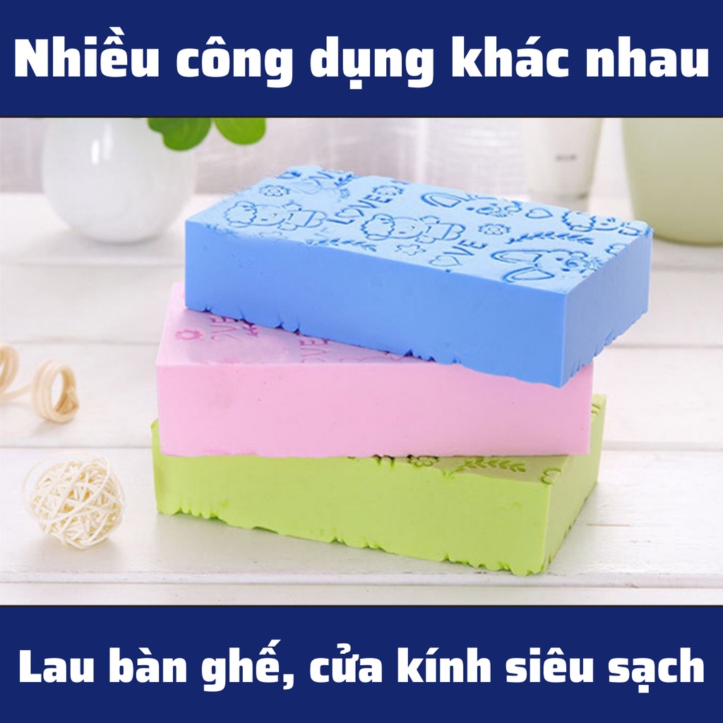 Mút tắm kì ghét bông tắm cho trẻ em tẩy da chết Hàn Quốc cao su tổng hợp mềm mại tính thấm hút cao an toàn