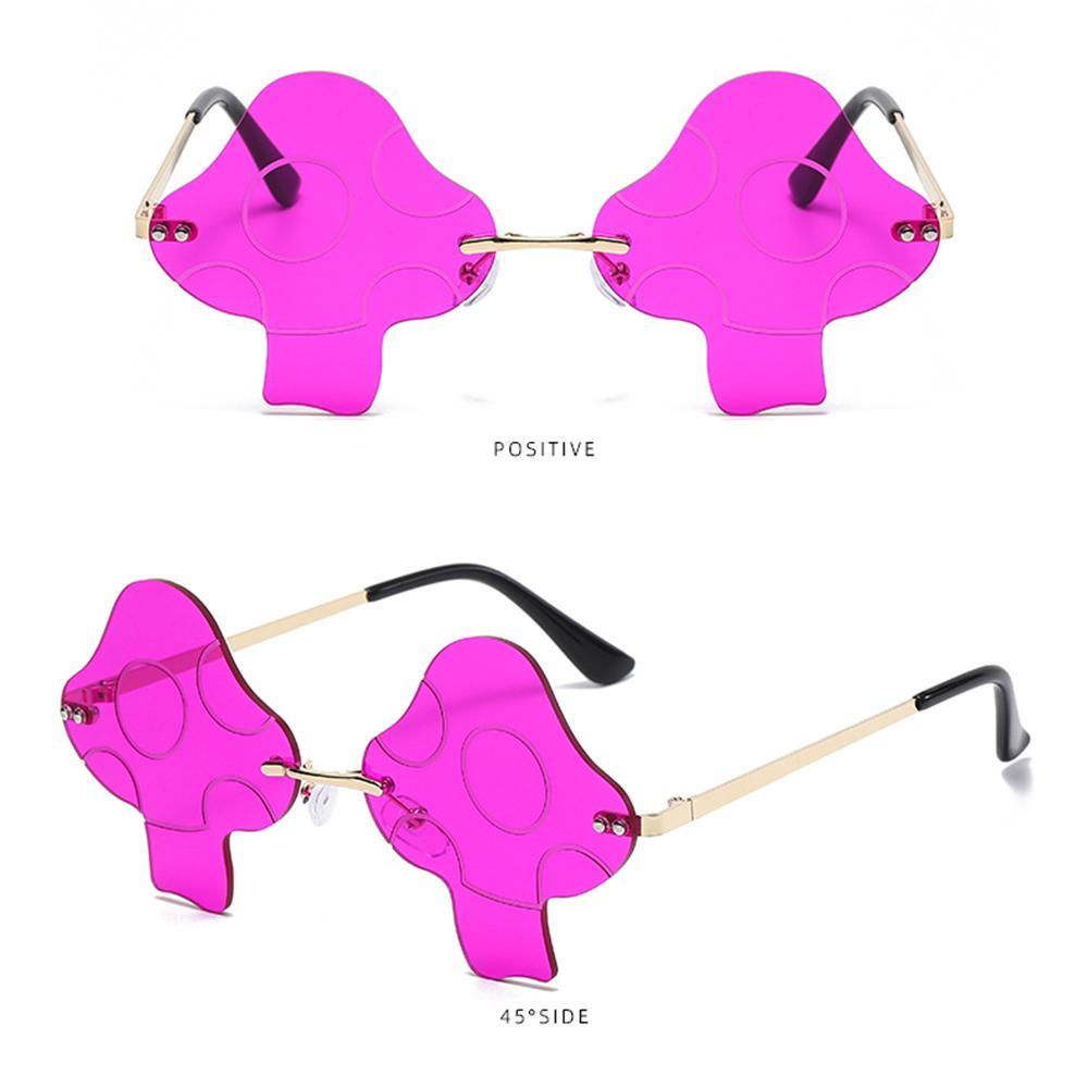 Kính Mát Hình Nấm Trong Suốt Phong Cách Retro Cho Nữ