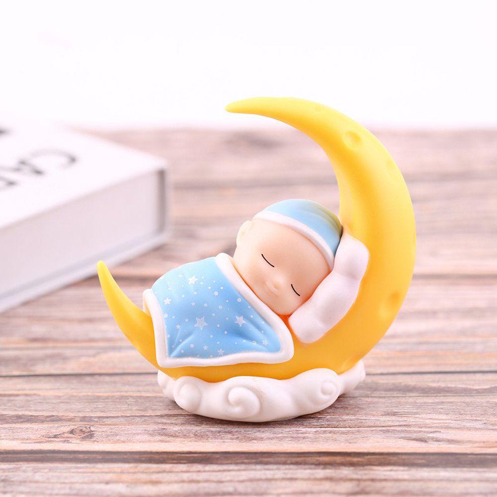 Đồ trang trí Búp Bê Em Bé Đang Ngủ Màu Xanh Dương Dễ Thương REBUY1 Trang Trí Bảng Điều Khiển Xe Hơi