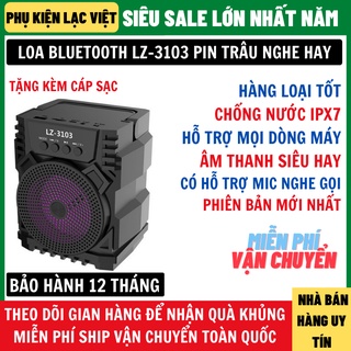 Loa bluetooth lz-3103 không dây bản nâng cấp âm thanh hay, pin trâu chống nước ipx7 bảo hành 12 tháng