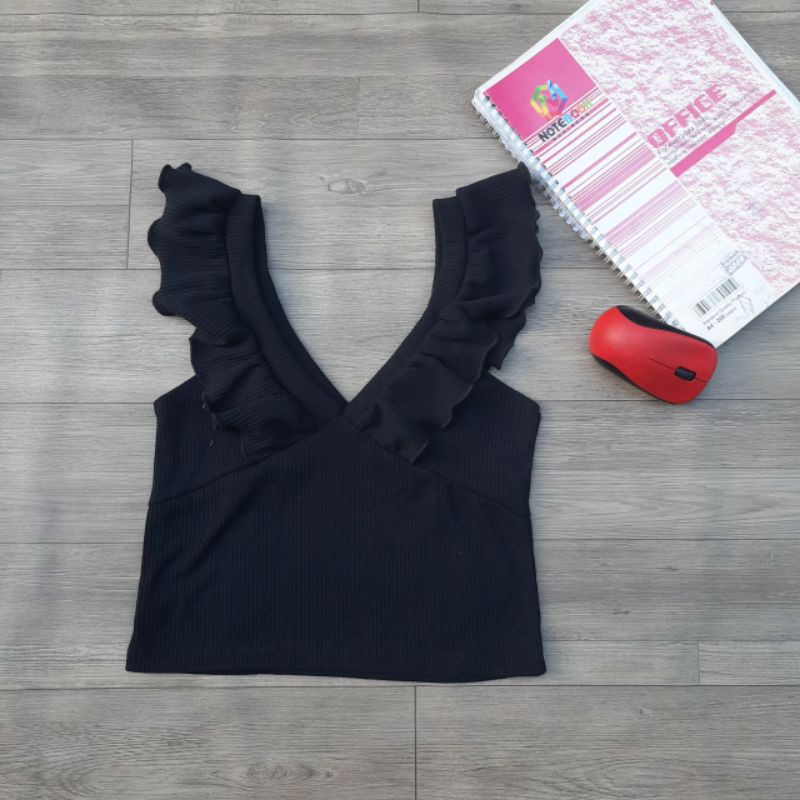 [Mã FAMAYWA giảm 10K đơn 50K] ÁO CROPTOP HAY DÂY BÈO CUỐN BIÊN CT | BigBuy360 - bigbuy360.vn