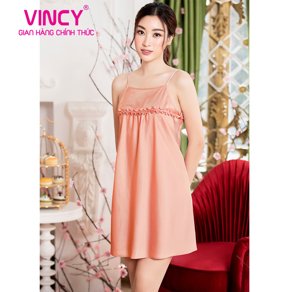 Đầm Satin Nữ Vincy Thoáng Mát DDS010S01