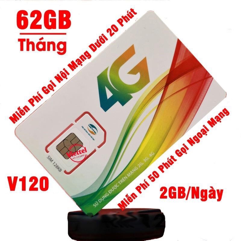 Sim 4G VIETTEL V120 - V90 [ Free Miễn Phí Tháng Đầu ] - Hàng Chính Hãng