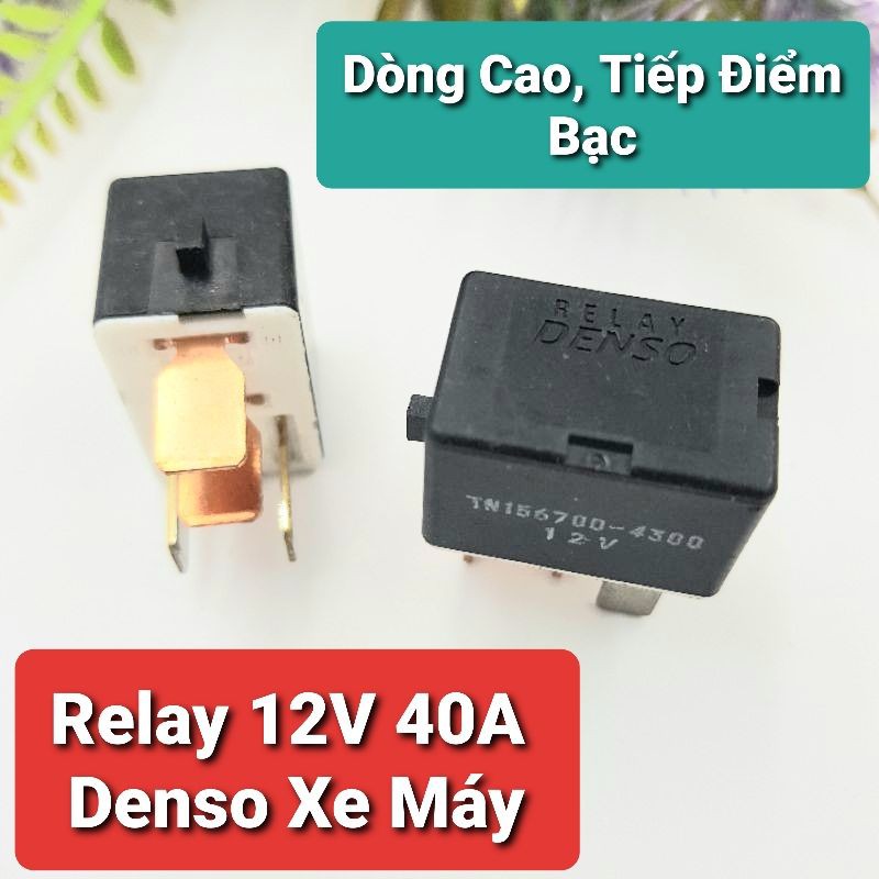 Relay 12V40A 4 Chân DENSO TN156700-4300 Rơ Le Dòng Cao, Rờ Le 12V Xe Máy