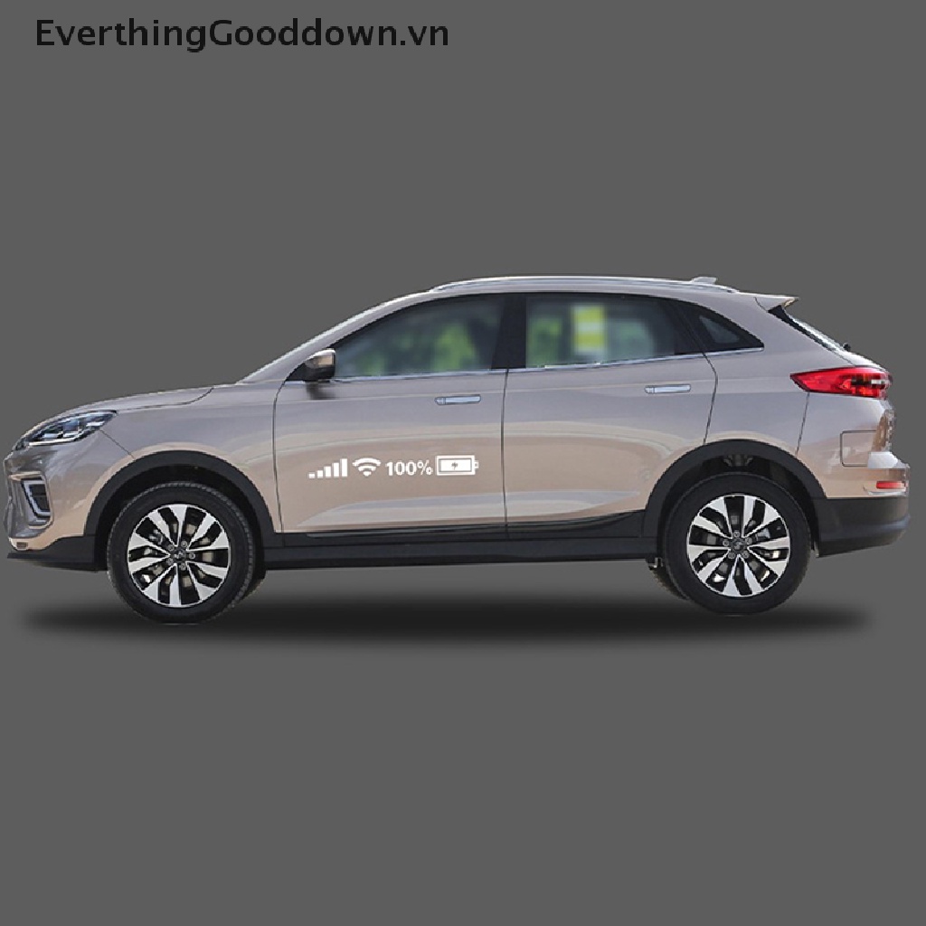 Sticker Dán Kính Chắn Gió Xe Hơi Bằng Pvc In Chữ EverthingGooddown Wifi