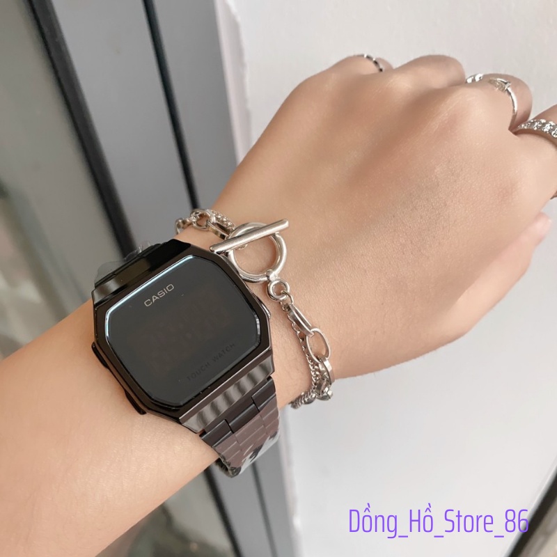 [Thẻ BH 12 Tháng] Đồng Hồ Điện Tử Nam Nữ A168 Led Cảm Ứng Full Màn Hình, Thời Trang, Thể Thao, Mặt 36mm, 3 Màu | BigBuy360 - bigbuy360.vn