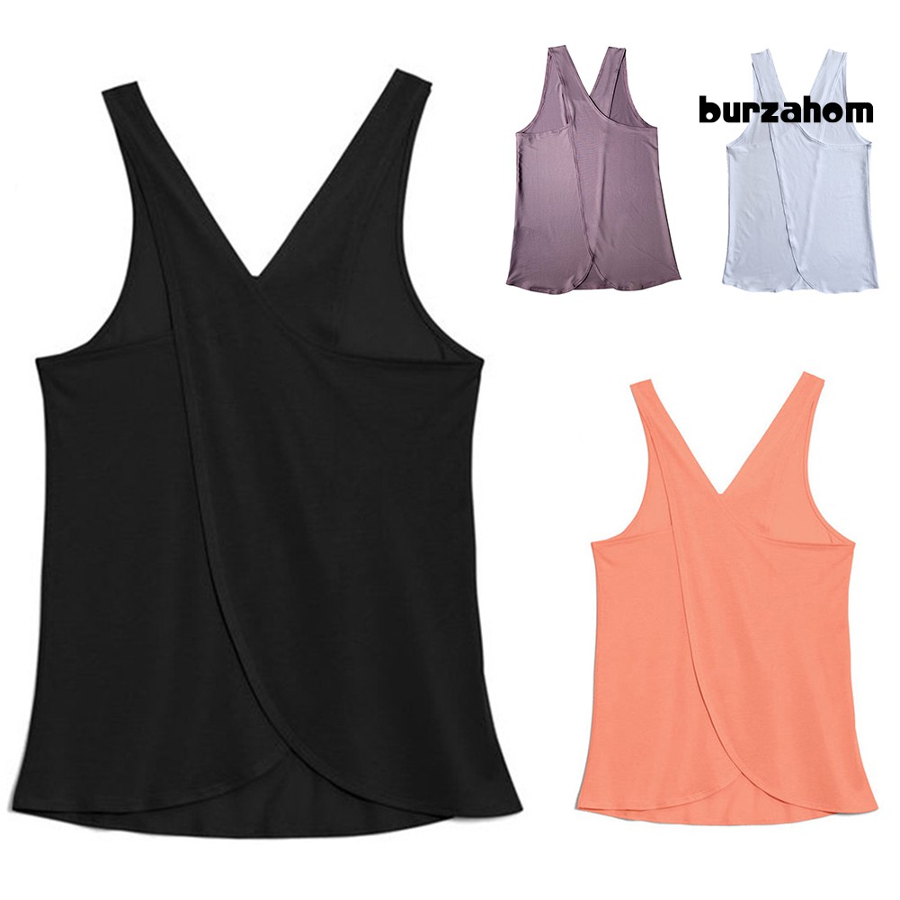 Áo Tank Top Thể Thao Đan Dây Chéo Lưng Thời Trang Quyến Rũ Cho Nữ