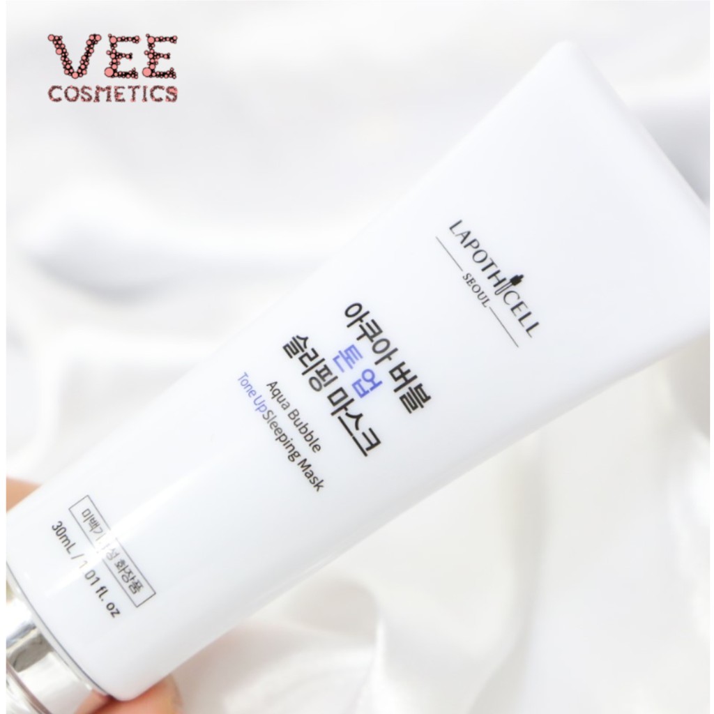 kem dưỡng trắng da mặt 💖 FREESHIP 💖 Kem dưỡng trắng da ban đêm Lapothicell Aqua Bubblr Tone Up Sleeping Mask 30ml | BigBuy360 - bigbuy360.vn