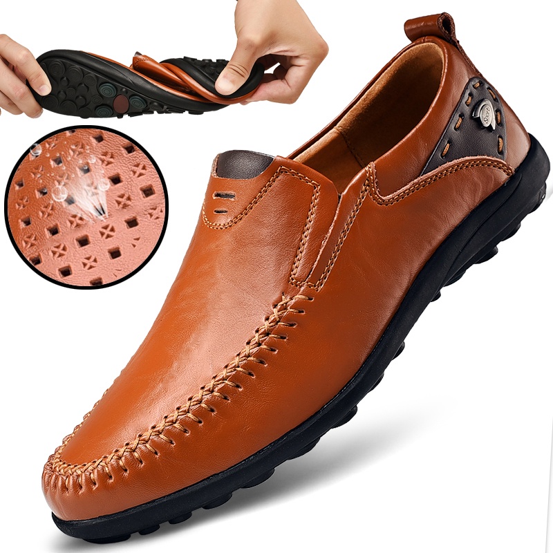Giày Lười Da Thoáng Khí size 38-47