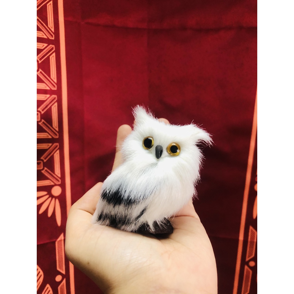 Cú Hedwig mini 7CM - Quà tặng phong cách Harry Potter - Đồ trang trí cực xịn