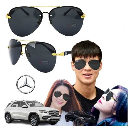 KÍNH PHÂN CỰC POLARIZED THƯƠNG HIỆU MERCEDES BENZ 743 CHỐNG TIA UV 400 [TẶNG KÈM HỘP VÀ KHĂN LAU GIÁ TRỊ]