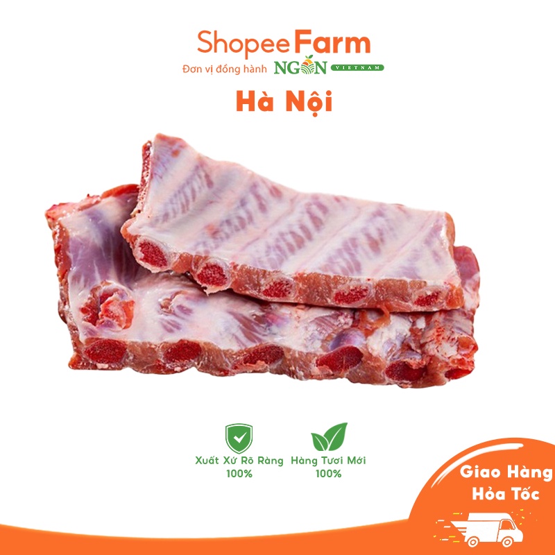 Sườn Heo (Sườn Cánh Buồm) Nhập Khẩu Thơm Ngon Chất lượng - Shopeefarm