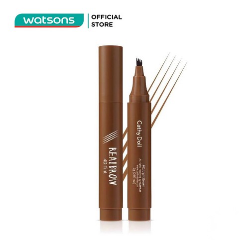 Bút Vẽ Chân Mày Cathy Doll Real Brow 4D Tatoo Tint 2g #01 Light Brown