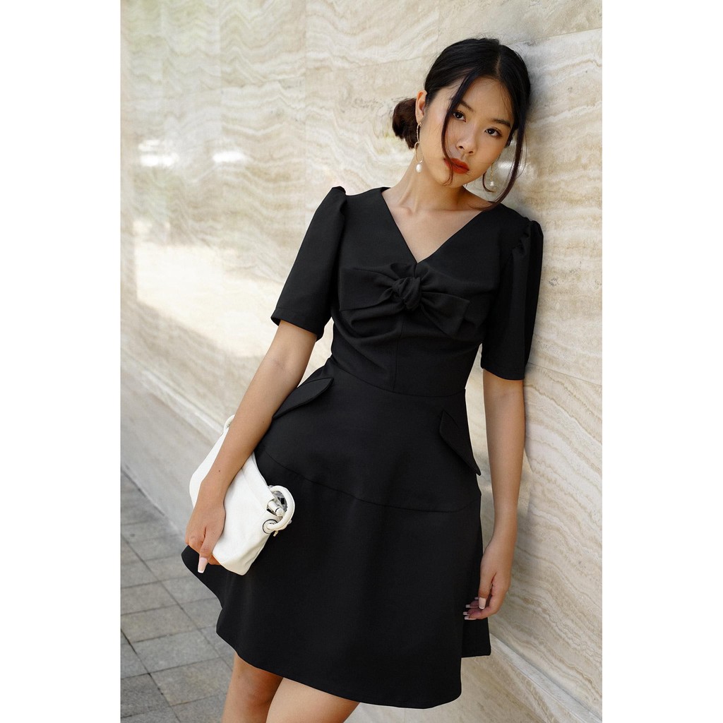 [AT MODA DE LITA] Đầm dự tiệc thắt nơ ngực