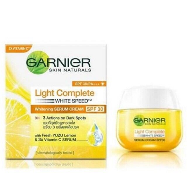 Kem Dưỡng Da Ban Ngày Garnier Light Complete Speed Whitening Serum Cream SPF30 PA+++ 50ml