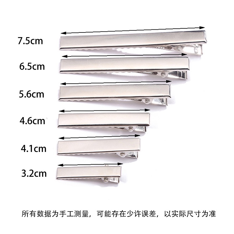 Kẹp Tóc Nơ Hình Vuông Bằng Kim Loại Làm Thủ Công diy Cho Bé