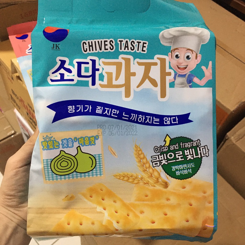 Bánh Quy Soda Ăn Kiêng 4 Vị JK Hàn Quốc Khiến Người Nào Đã Từng Dùng Qua Một Lần Là Say Mê Không Dứt