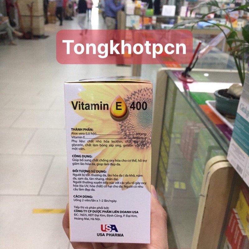 Viên uống Vitamin E 400 Hướng Dương