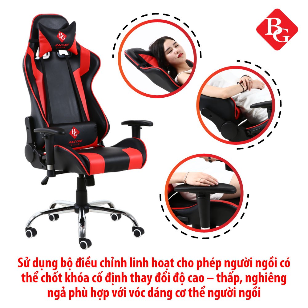 CHAIR - Ghế livestream giá rẻ,ghế gaming, văn phòng chất lượng cao cấp, chân xoay ngã 165 độ Mẫu G1 (nhiều màu)