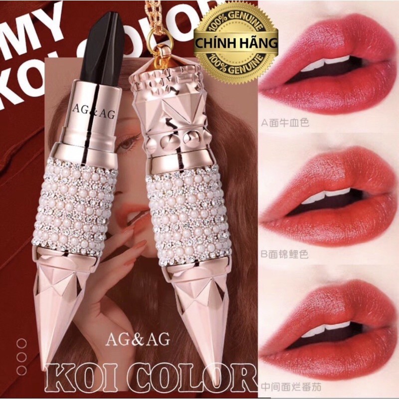 Son 3 màu kim cương siêu lì dưỡng ẩm hàng hot 2020