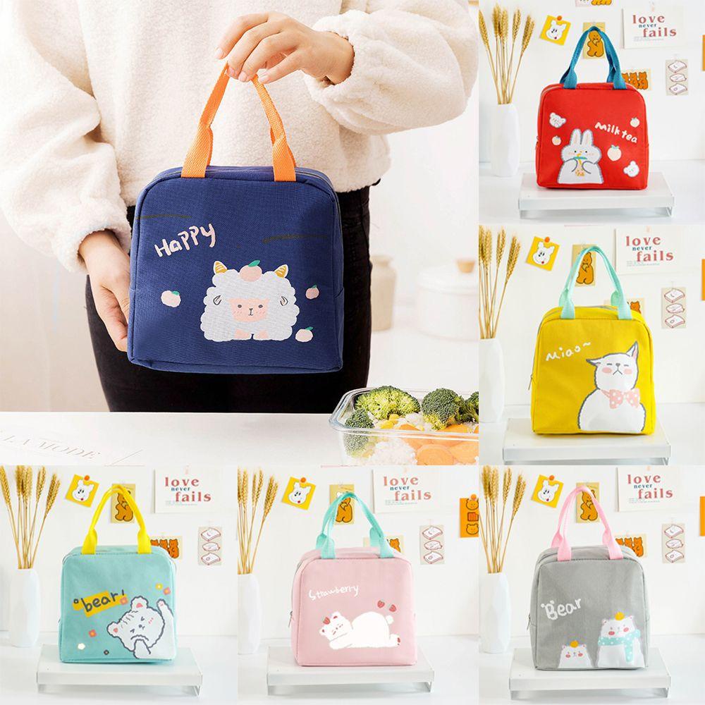 Túi Đựng Cơm Trưa Giữ Nhiệt Họa Tiết Hoạt Hình Dễ Thương