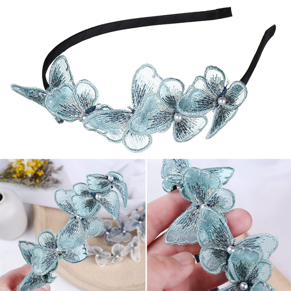 Kẹp Tóc Đính Ngọc Trai Hình Bướm Nhiều Màu Thời Trang Cho Nữ