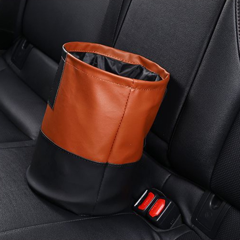 Rox Thùng Rác Da Chống Thấm Nước Có Thể Gấp Gọn Tiện Dụng Cho Xe Hơi