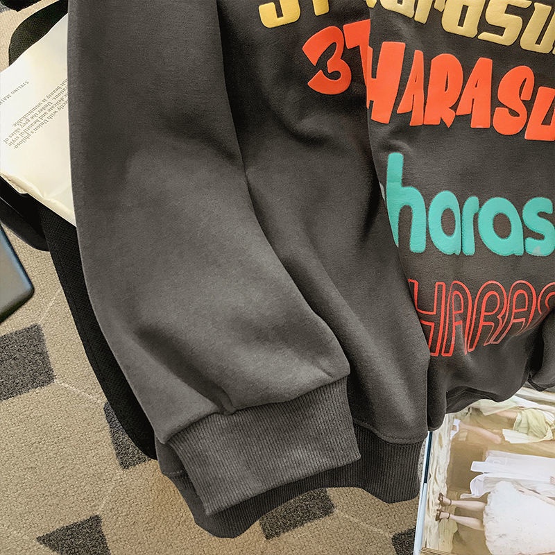 Áo Sweater Mỏng Cổ Tròn In Chữ Thời Trang Mùa Thu Mới Cho Nữ