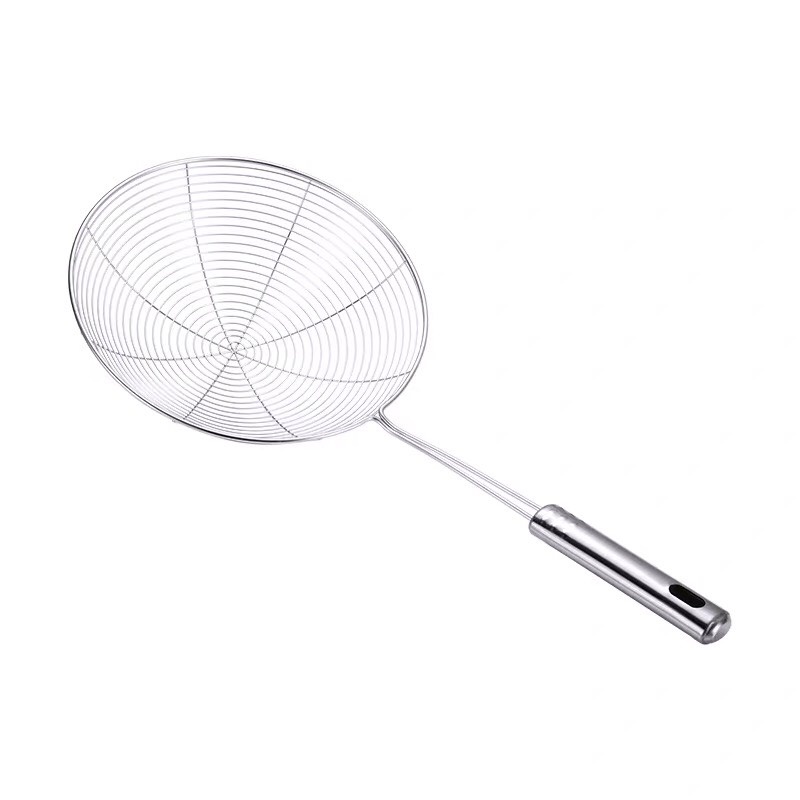Vợt vòng vớt ráo dầu mỡ kích thước 14,16 cm chất liệu inox cao cấp thích hợp dùng chiên rán, V14-VV16
