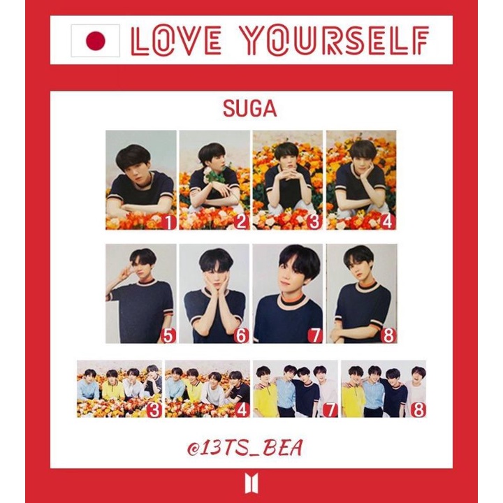 BTS OFFICIAL, MINI PHOTOCARD LY IN JAPAN | MINICARD (8 chiếc /1Set )