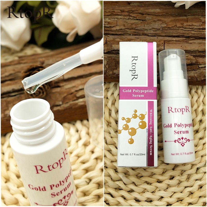 Tinh chất RtopR vàng 24K polypeptide hyaluronic acid dưỡng trắng da chống lão hóa chất lượng cao lỏng giữ ẩm cho mặt Serum làm trắng thực vật chăm sóc da chống nhăn 20ml