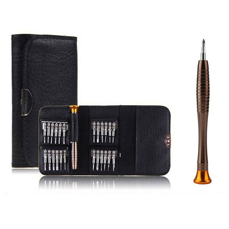 Fantastictrip 1 Set 25 in 1 Precision Screwdriver Wallet Kit Tool For Macbook Air Smart phones