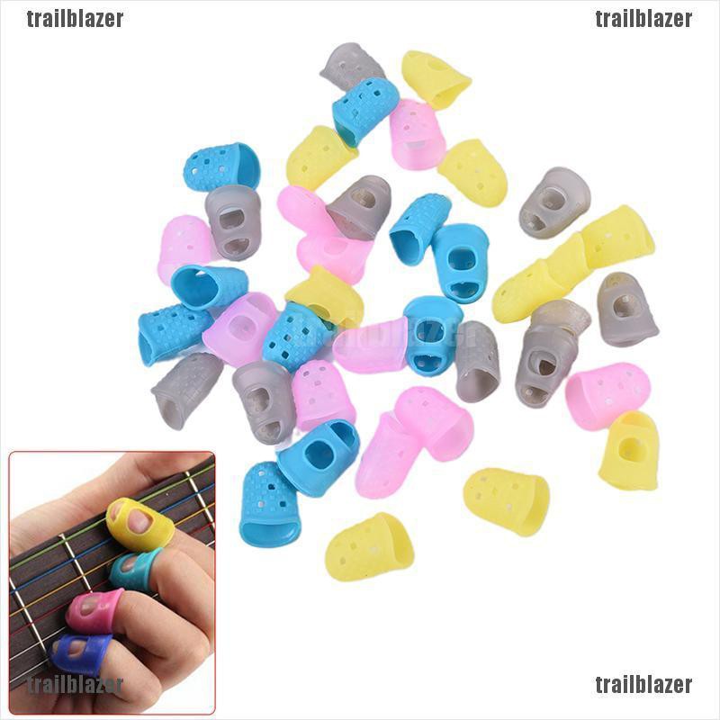 Set 10 Bao Ngón Tay Silicone Chống Trượt Bảo Vệ Khi Chơi Đàn Guitar